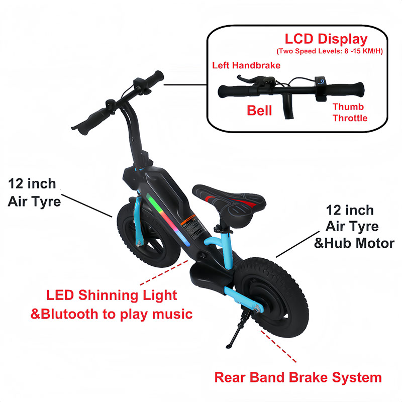 Elektrisches Kinder-Balance-Bike (24 V 180 W) SGBK01
