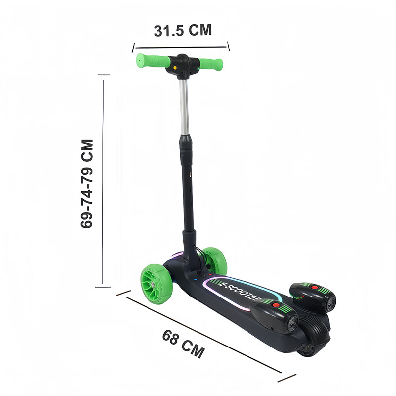 3-Rad-Elektroroller für Kinder mit LED-Leuchten (12 V 80 W) SG06S